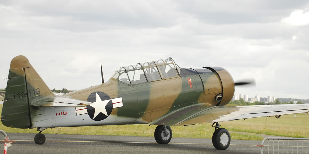 T-6G Texan, Registration F-AZAU, at St Dizier France T-6G Texan, Registration F-AZAU, at St Dizier France
